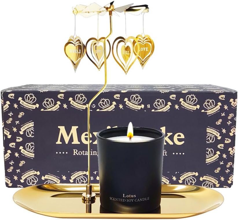Unique Rotating Scented Candle for Women Mother Sister and Best Friend