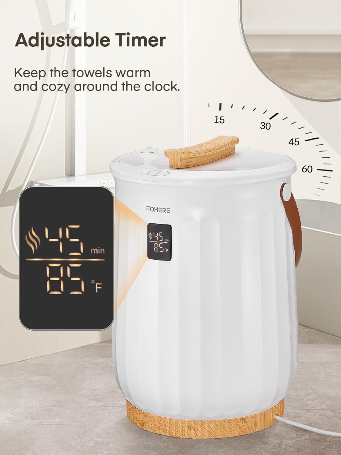 FOHERE Luxury Bath Towel Warmer