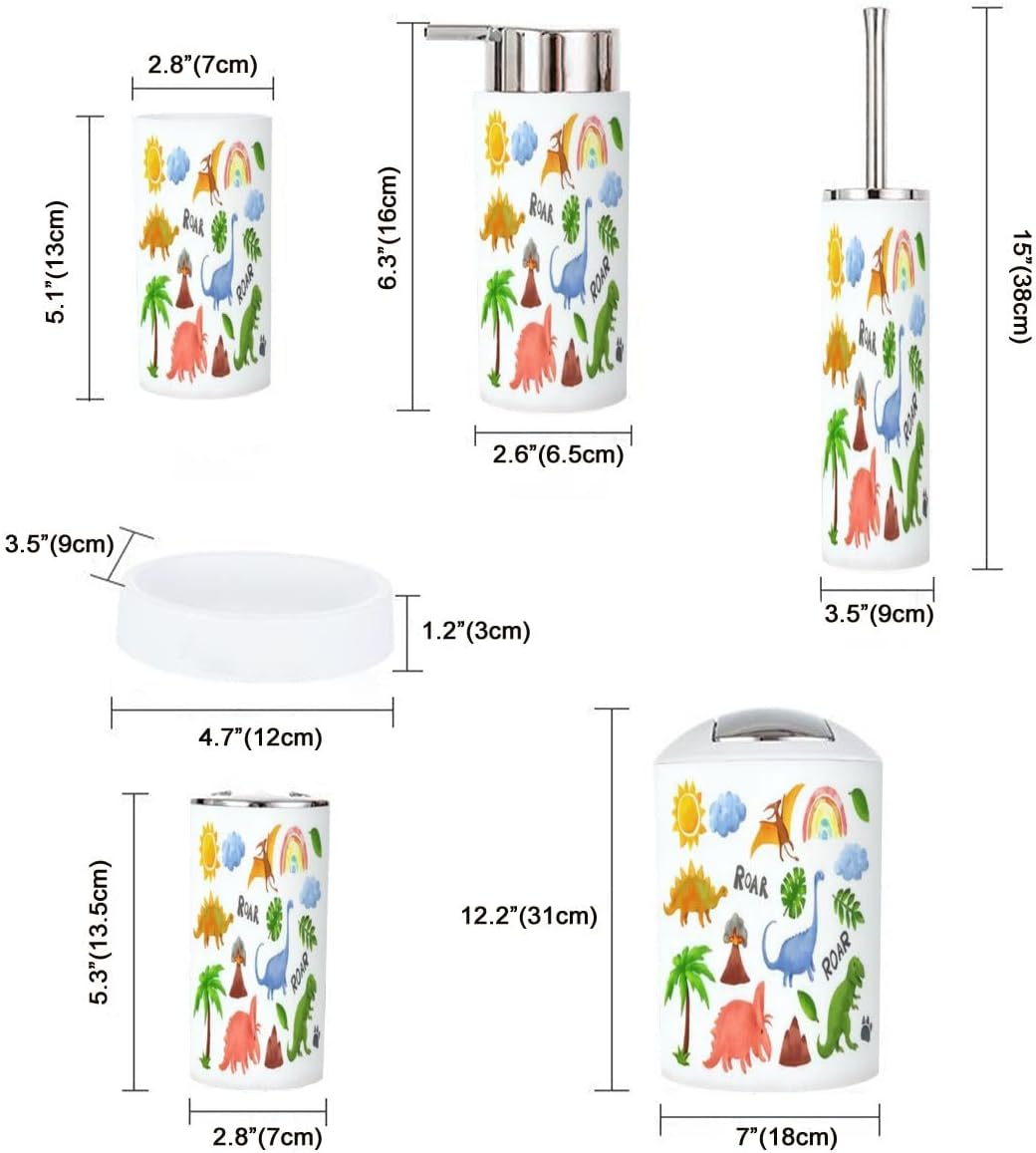 cute dinosaur bathroom set