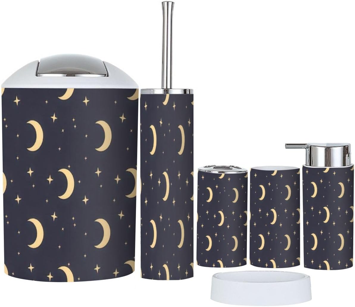 Elegant 6-Piece Bathroom Accessories for Effortless Hygiene