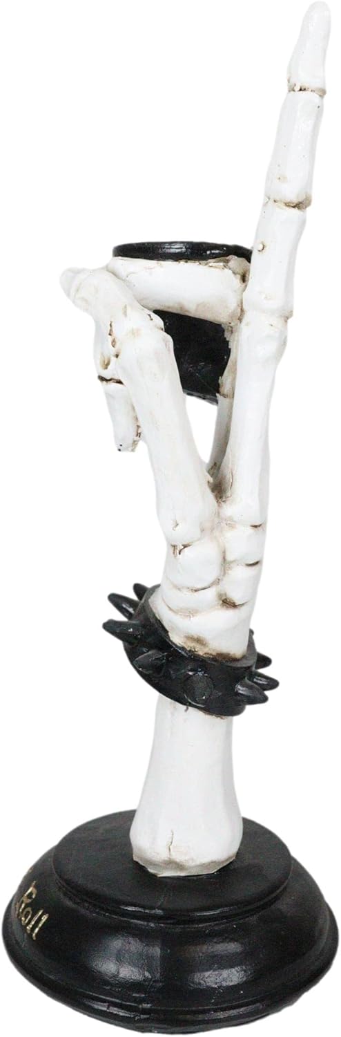 Artistic Statement Skeleton Rock Bracelet Polyresin Rock and Roll sculpture