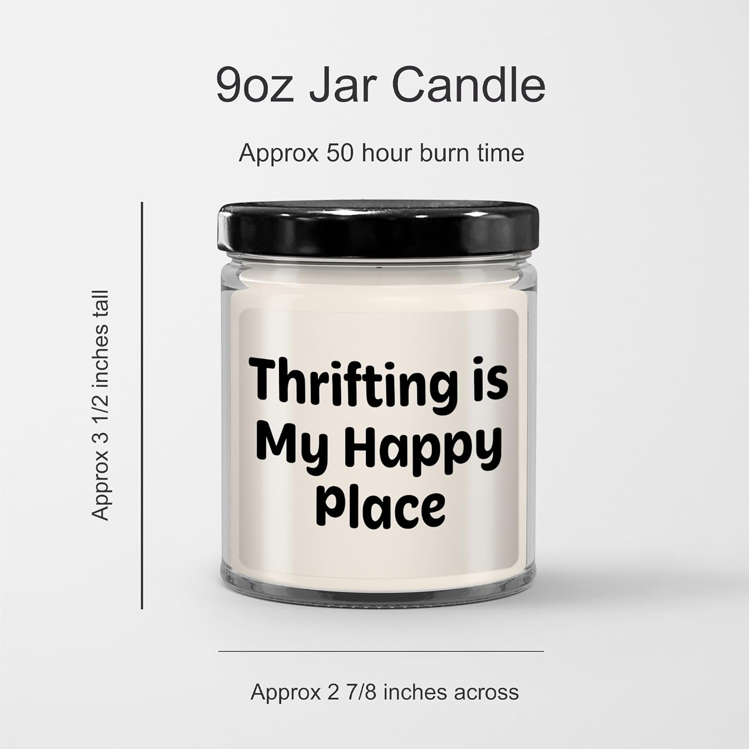 Thrifting Gene 9oz Soy Candle with Insightful Quote - Perfect Gift for Dad