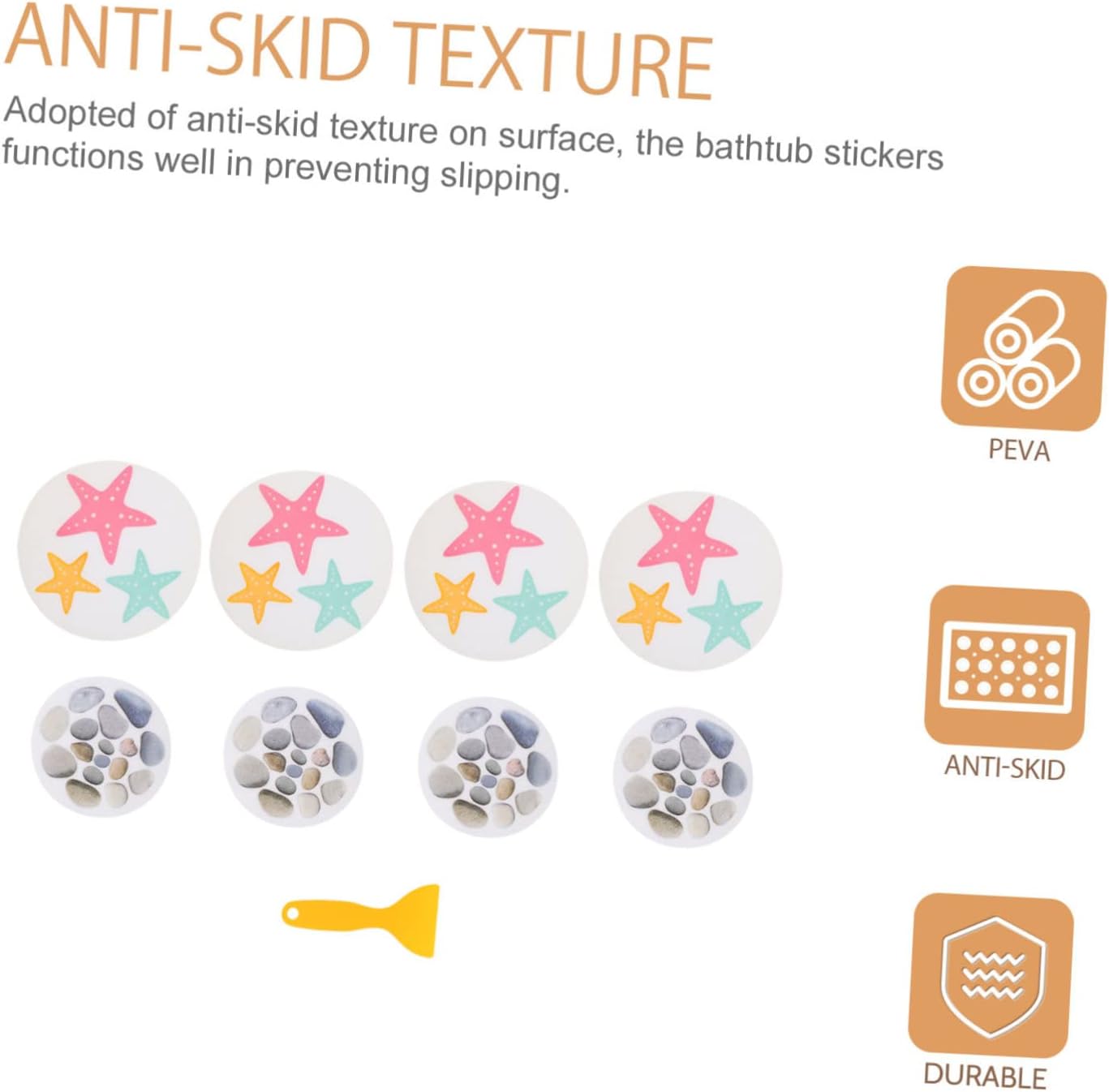Mobestech 8Pcs Cartoon Bathtub Stickers - Adorable bathroom