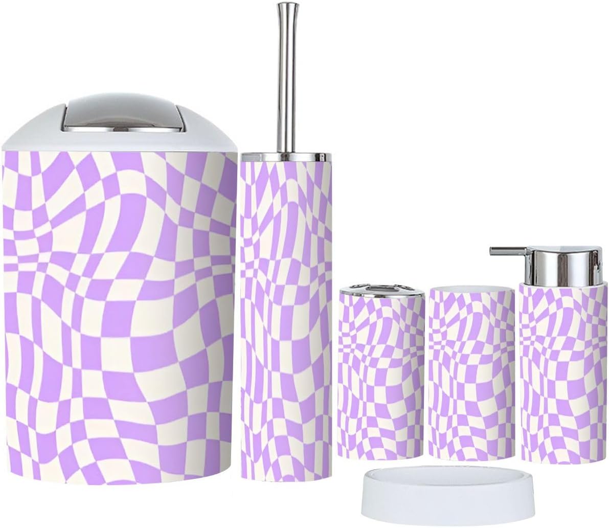 Style Simplicity - XNGJEMVWXO 6-Piece Bathroom Accessory Set