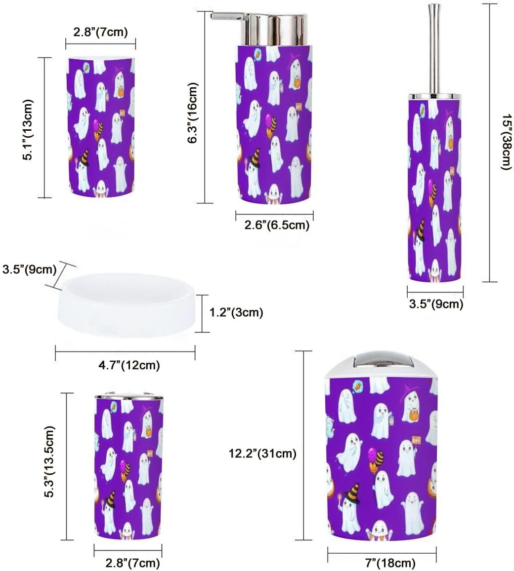 6-Piece Halloween Bathroom Set
