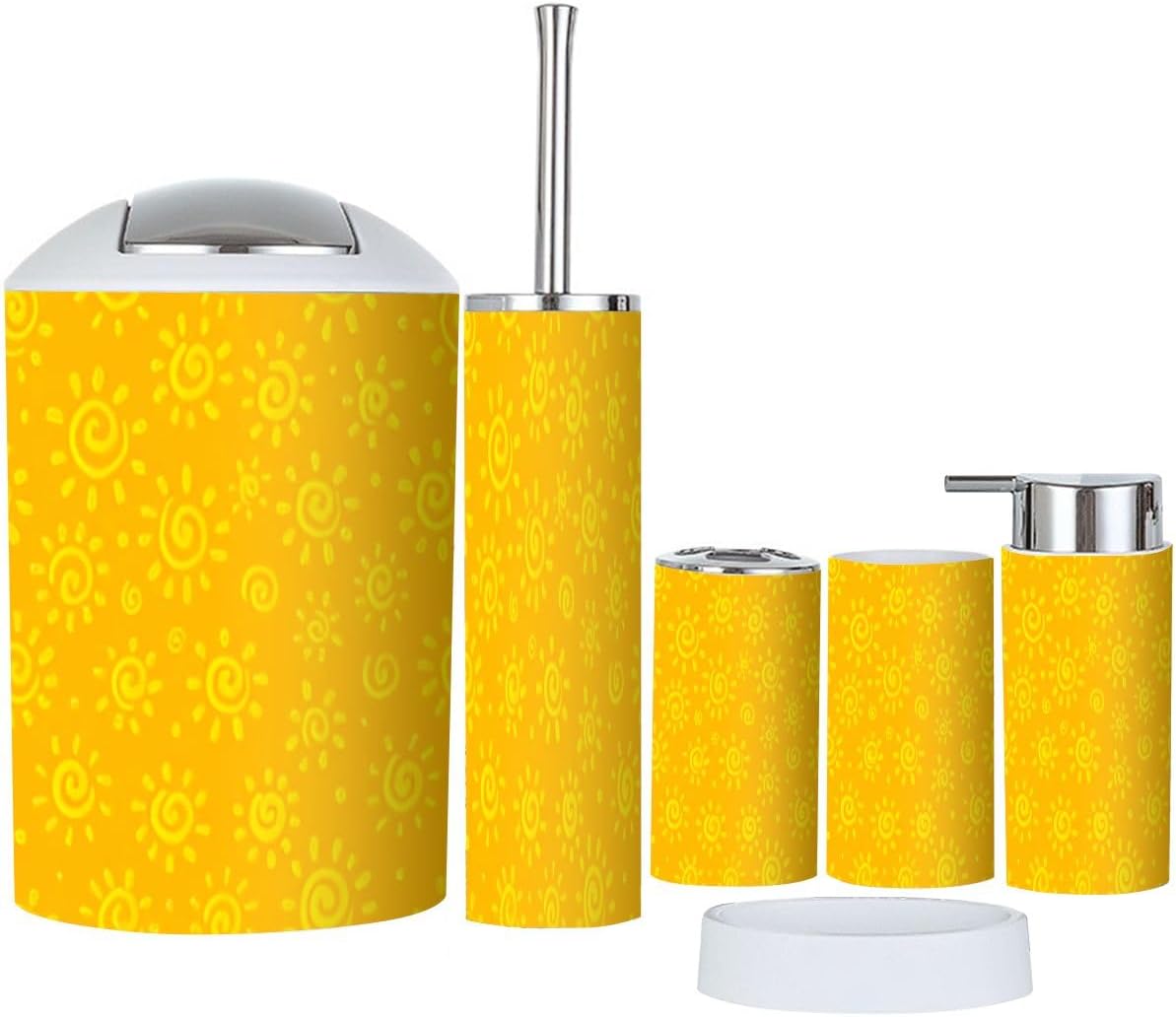 6-Piece Bathroom Set with versatile accessories for Home Use