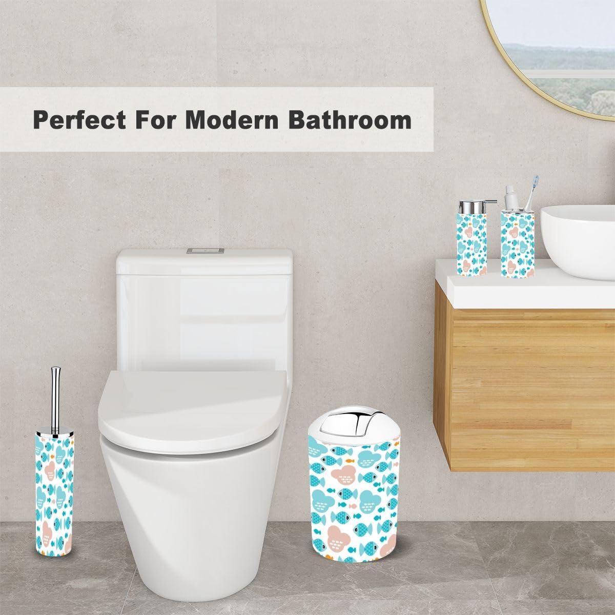 Seamless Fish Ocean 6 Piece