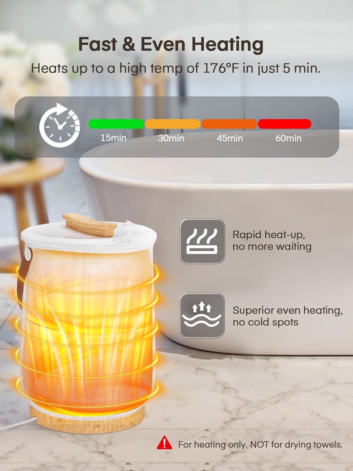 FOHERE Luxury Bath Towel Warmer