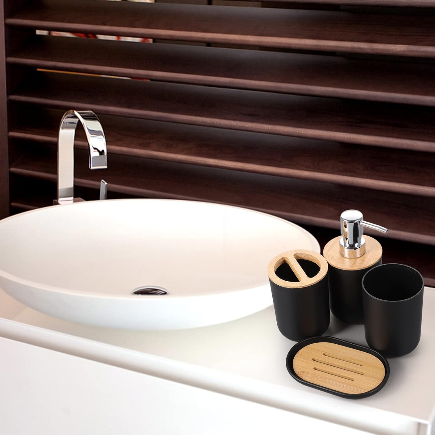 Stylish Bathroom Accessory Set 4-piece
