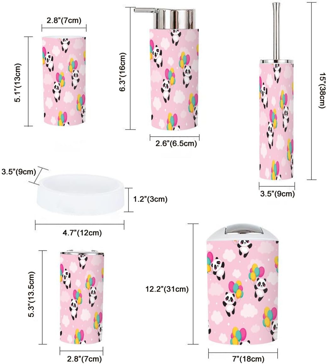 Cute Panda Bath Set