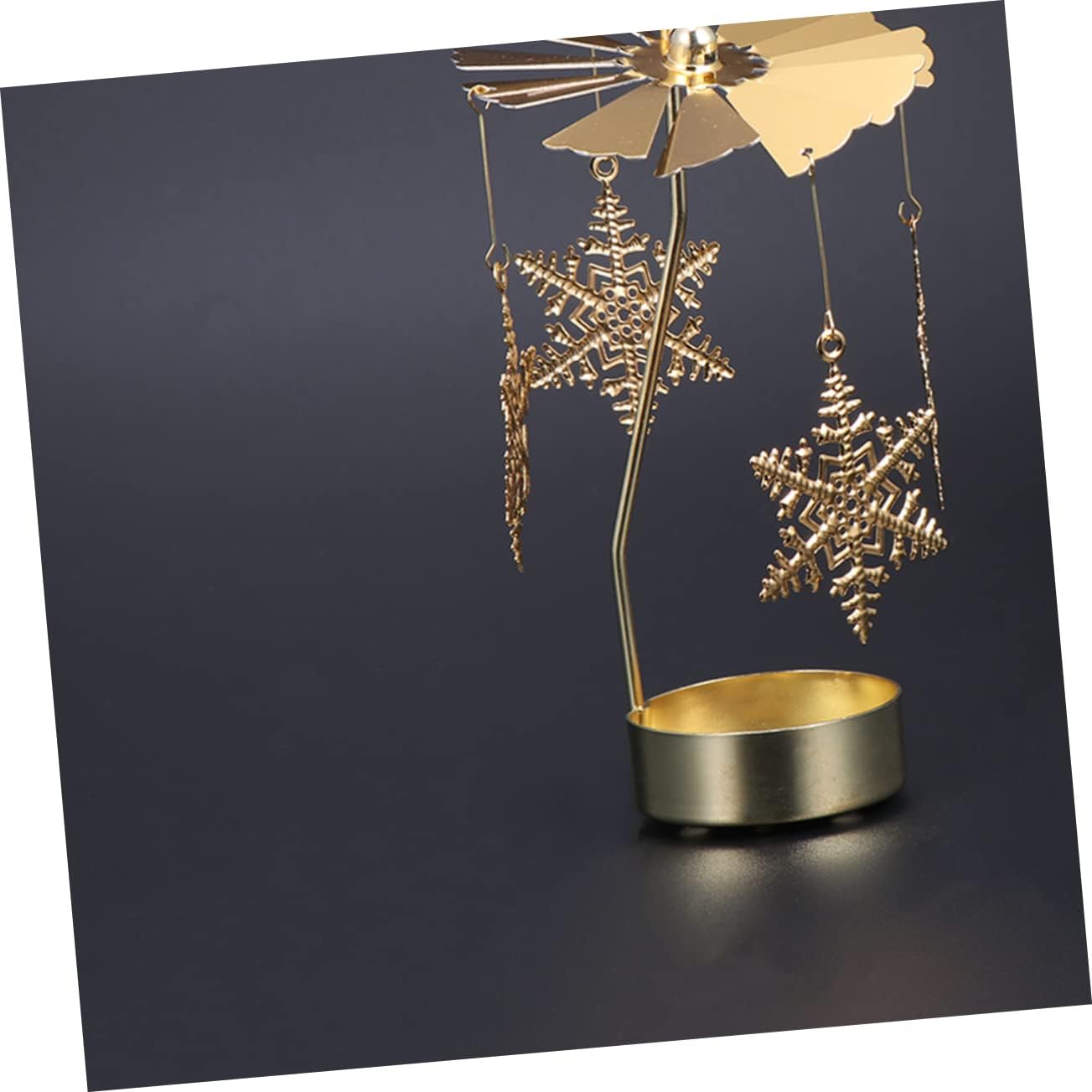 LIFKICH Snowflake Windmill Candleholder