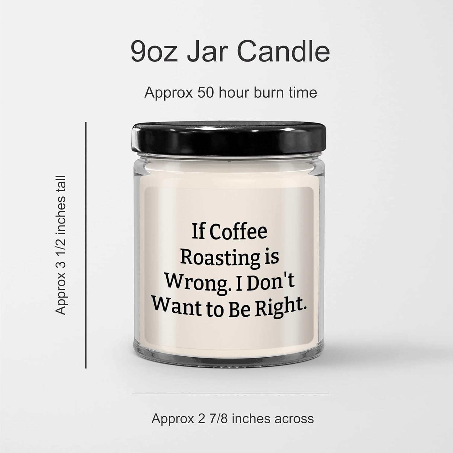 9oz Vanilla Soy Candle Gift for Coffee Roasters