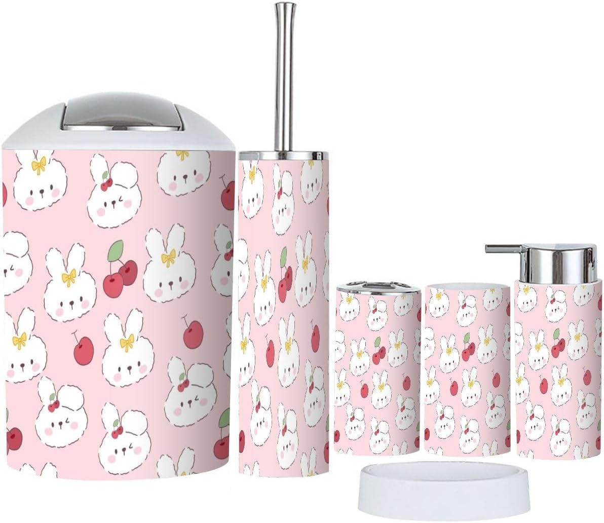Adorable Kawaii Kids Bathroom Accessories Set