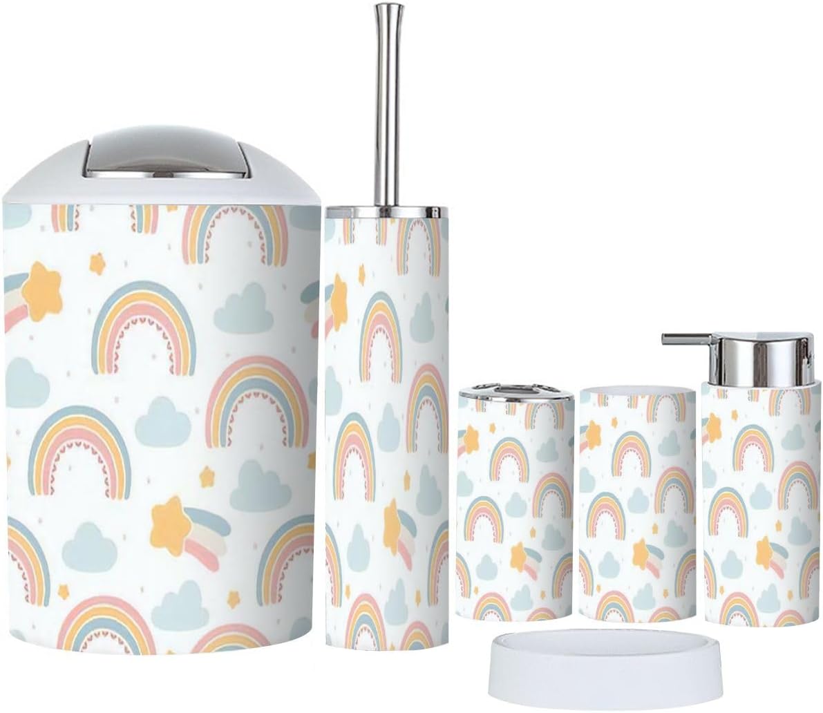 XNGJEMVWXOBathroom Accessory Set 6 Piece countertop