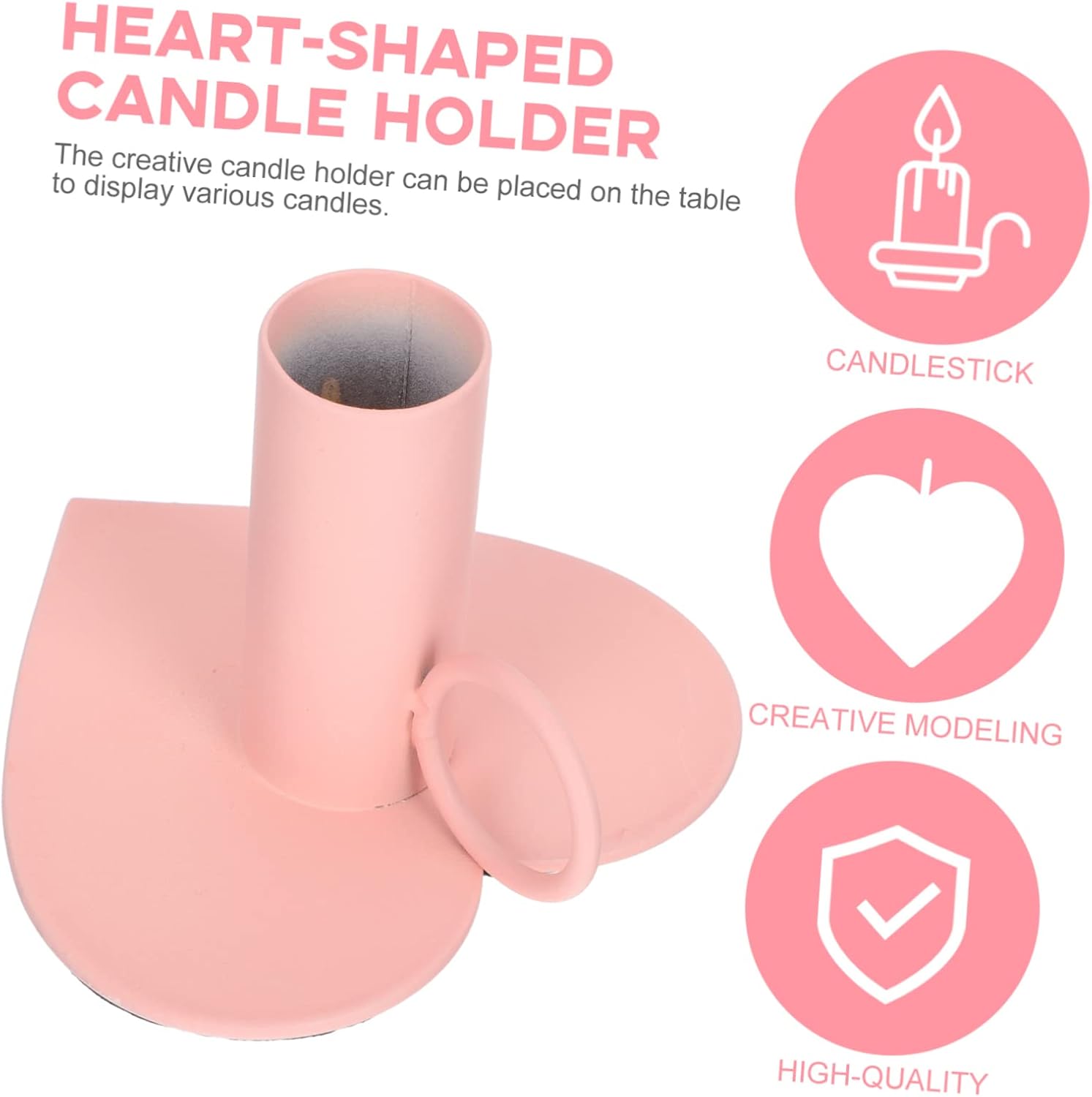 Prettyzoom Heart Candleholder Elegant Design