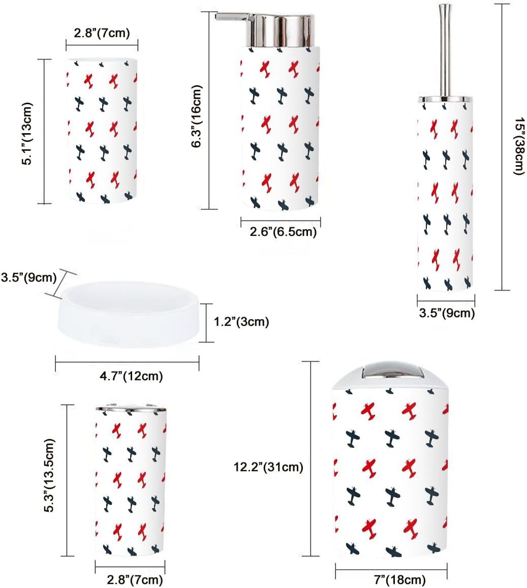 XNGJEMVWXO Bathroom Accessory Set 6 Piece