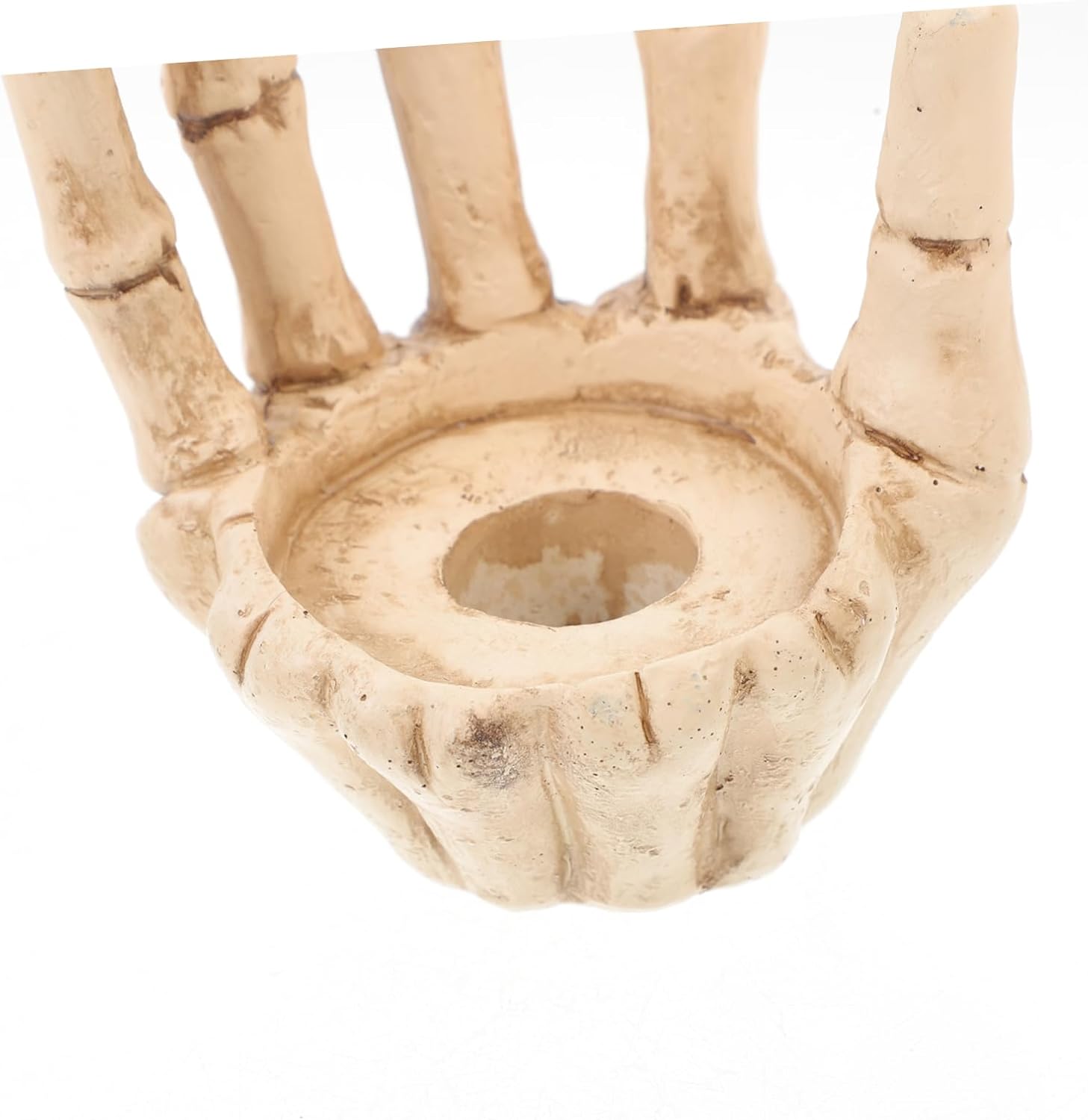 Halloween Skull Candle Holder Resin Skeleton Hand Tea Light Stand