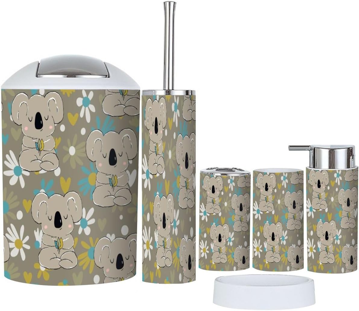 Bathroom Accessories Set 6-Piece Set for Australian Kids and Families