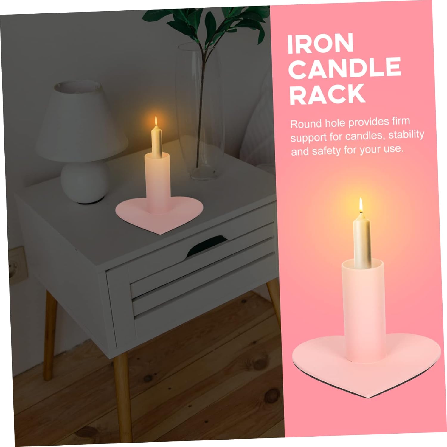 Prettyzoom Heart Candleholder Elegant Design