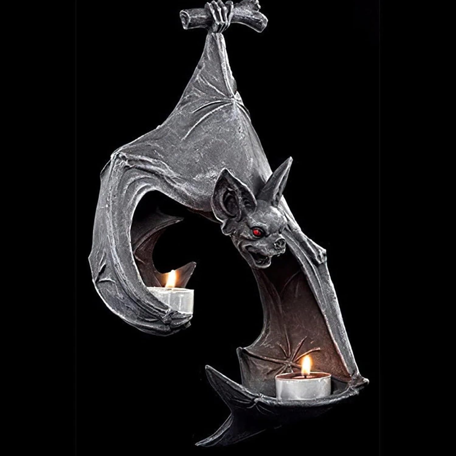 HQSGDMN 2Pcs Bat Wall Sconce Candle Holder