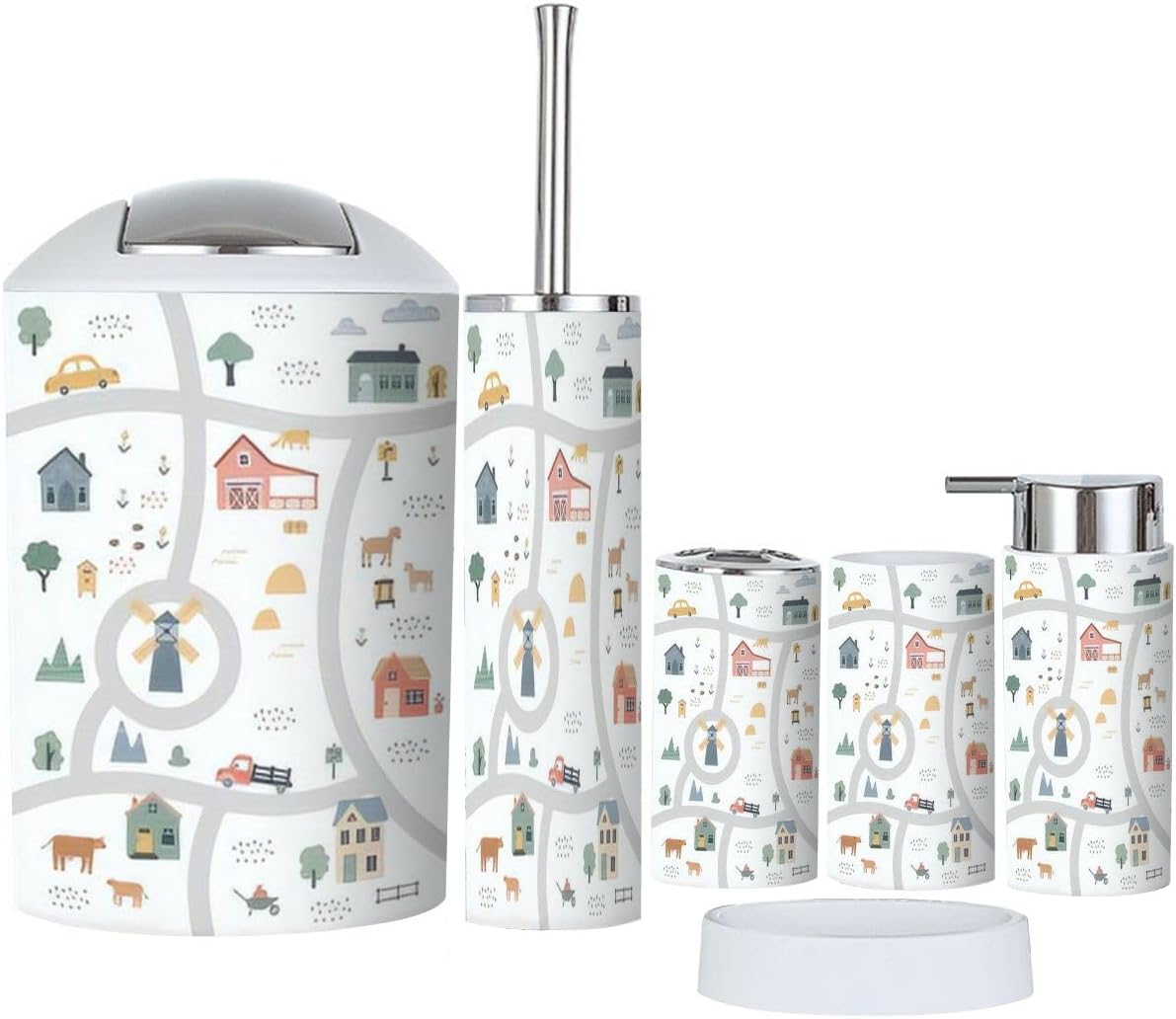 Bathroom Accessories Set 6 Pcs by JBNJANKDAV Create Relaxing Space