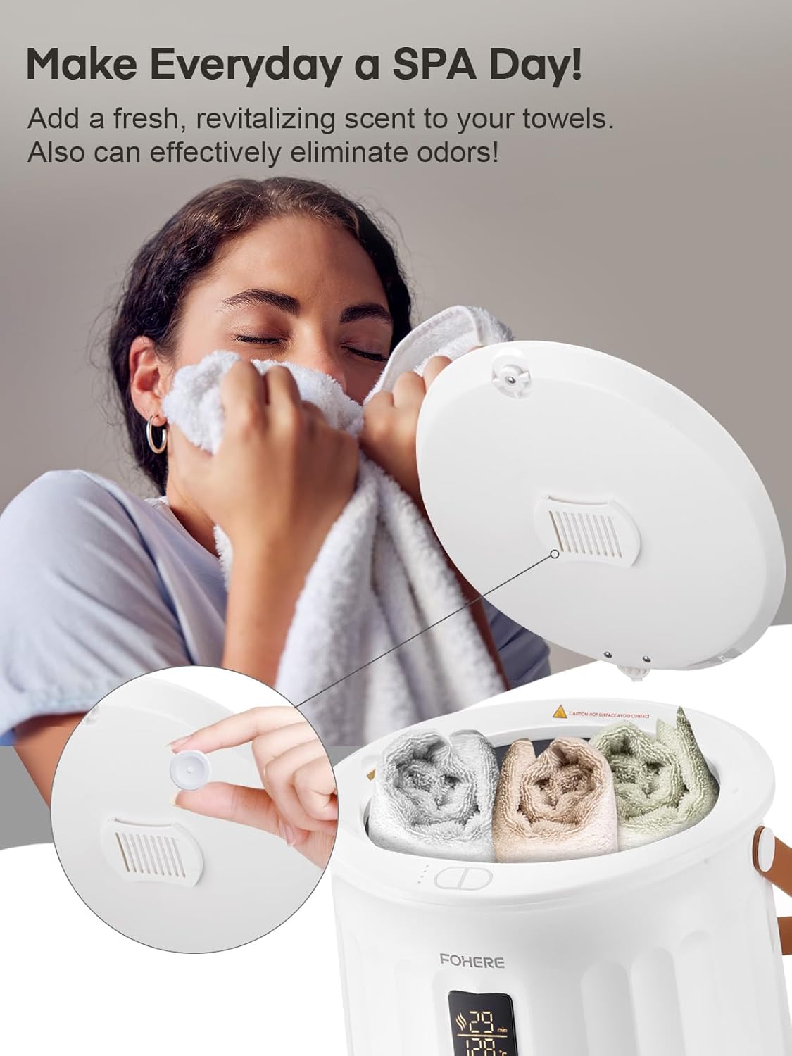 FOHERE Luxury Bath Towel Warmer