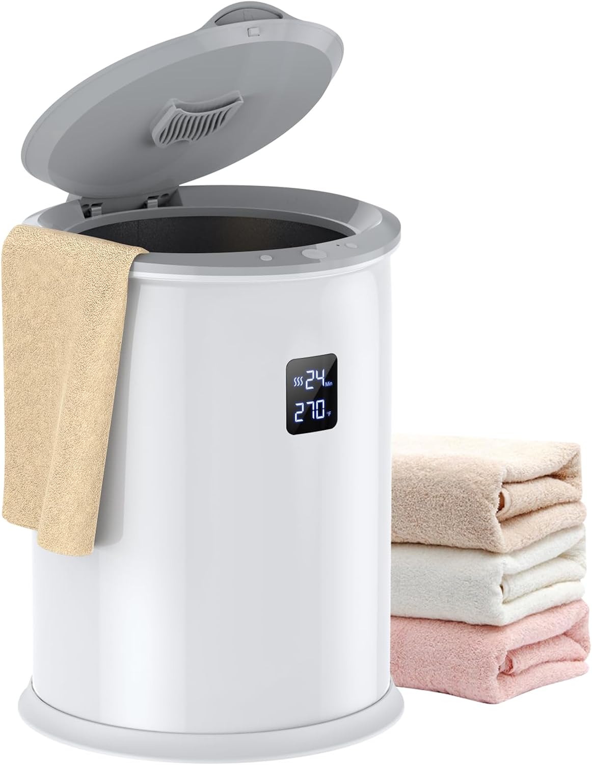 Luxury Bath Towel Warmer with Timer and LED Display