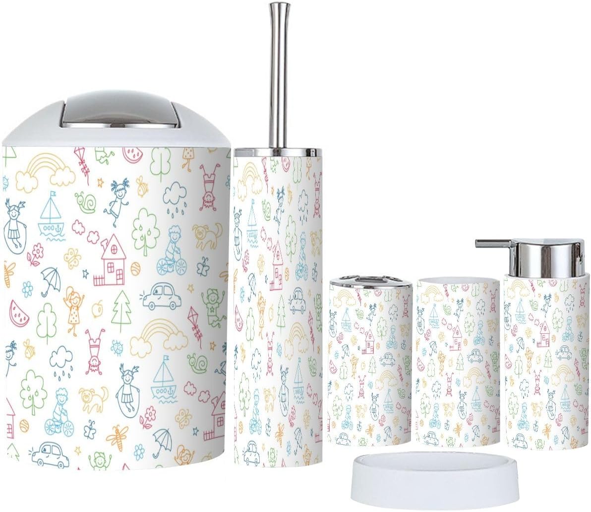Bath Time Starter Set for Kids 6-Piece