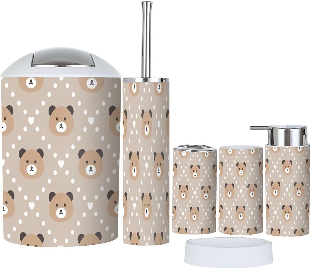 Bathroom Accessory Set 6-Piece