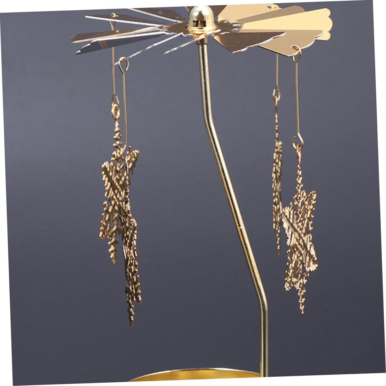 Cabilock Snowflake Rotating Candleholder