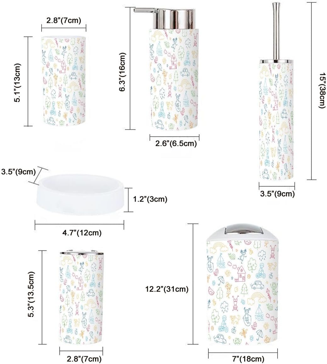Bath Time Starter Set for Kids 6-Piece