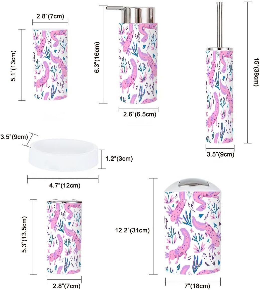 Stylish 6-Piece Bathroom Accessory Set