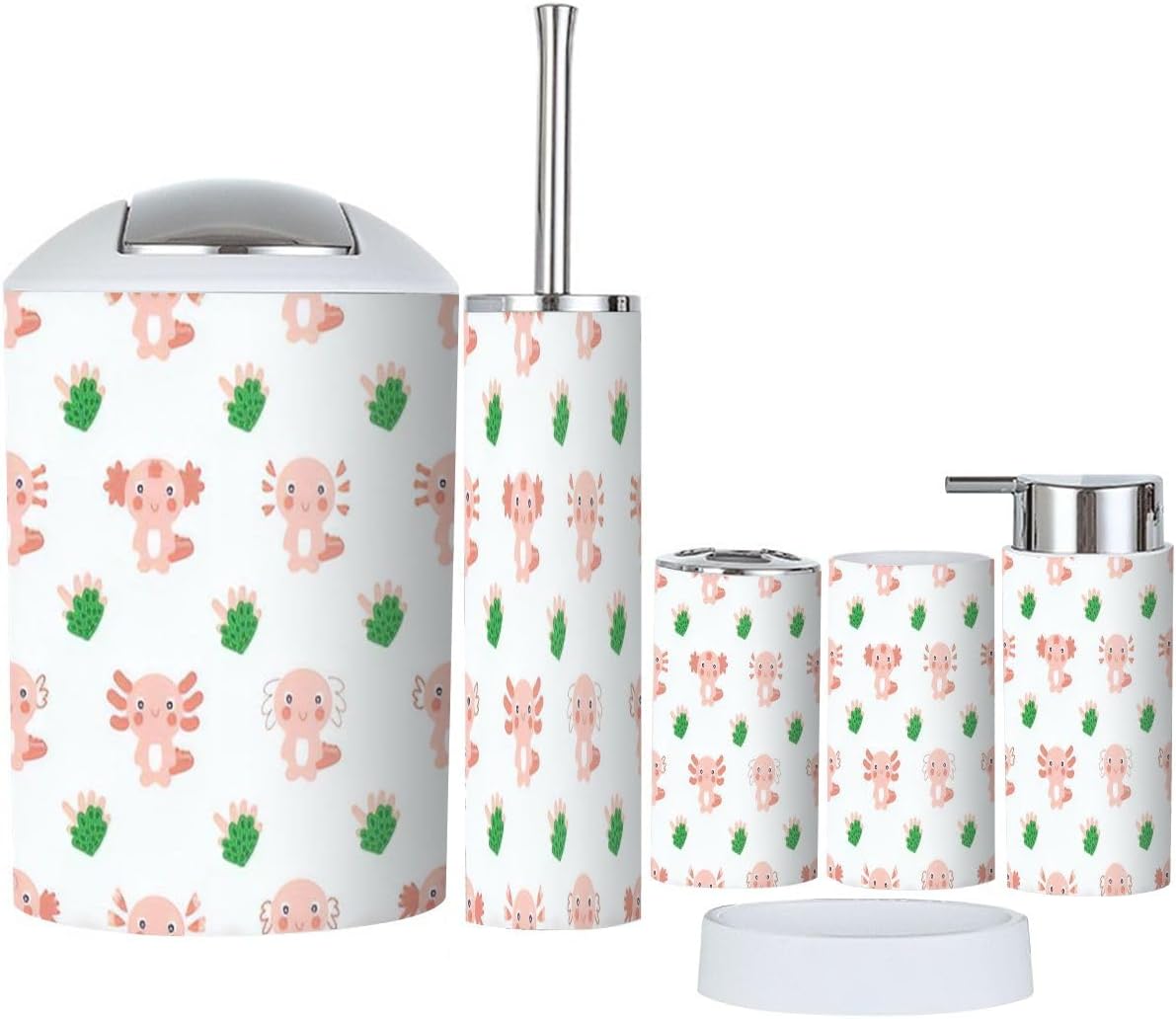 Stylish Cartoon Bathroom Accessory Set for Daily Use