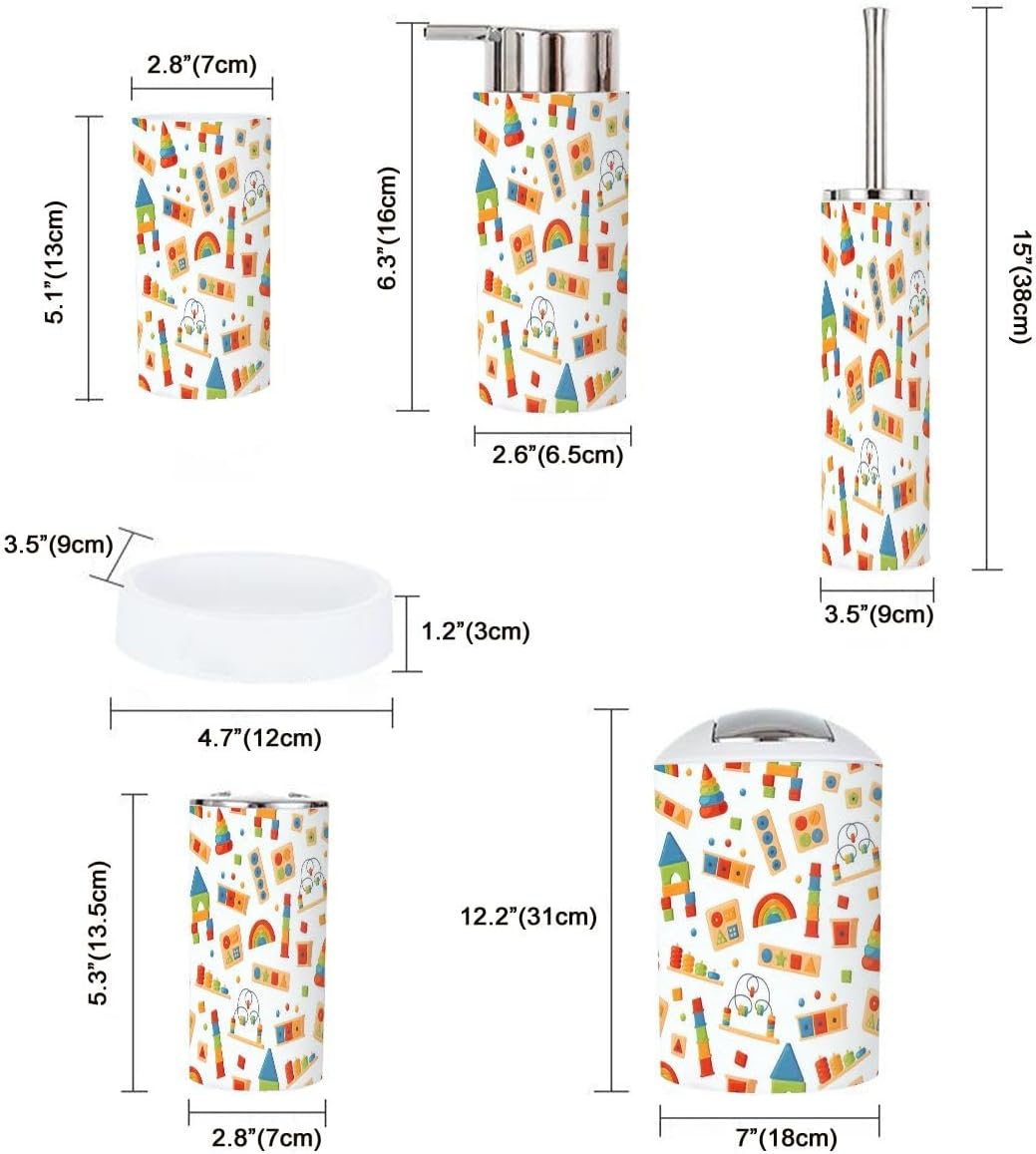 6-Piece Arithmetic Overload Set Smart for Tidy Stylish Usage