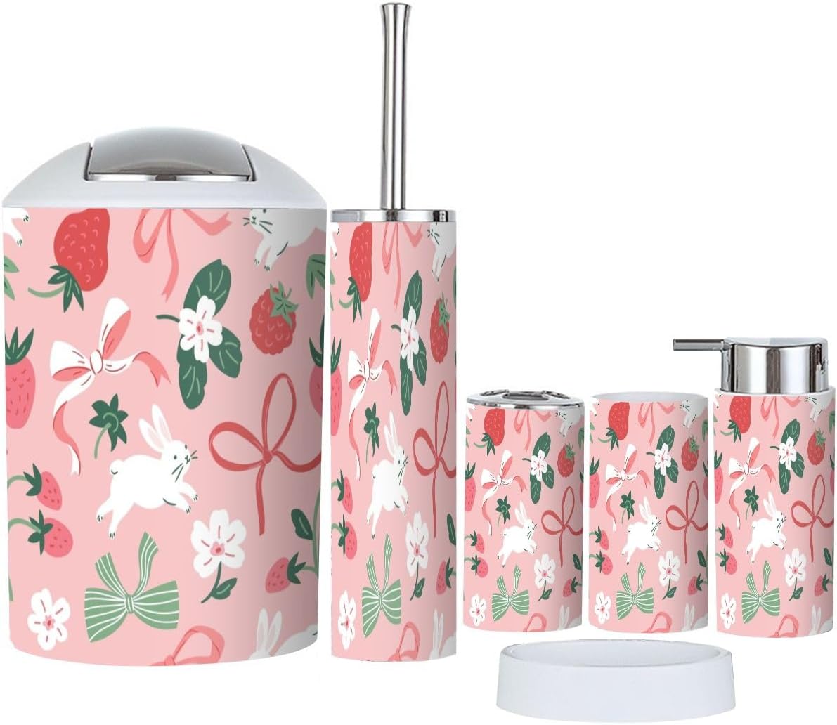 Stylish 6-Piece Bathroom Accessories Set