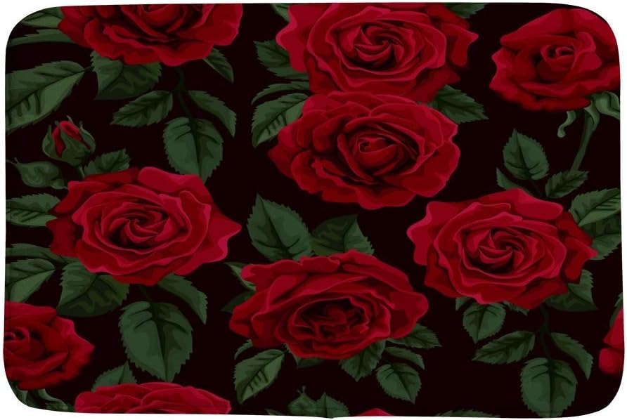 Coral Velvet Bath Rug Non-Slip Soft Absorbent