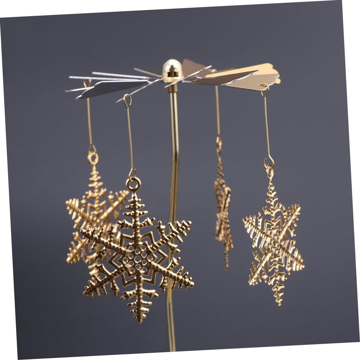 LIFKICH Snowflake Windmill Candleholder