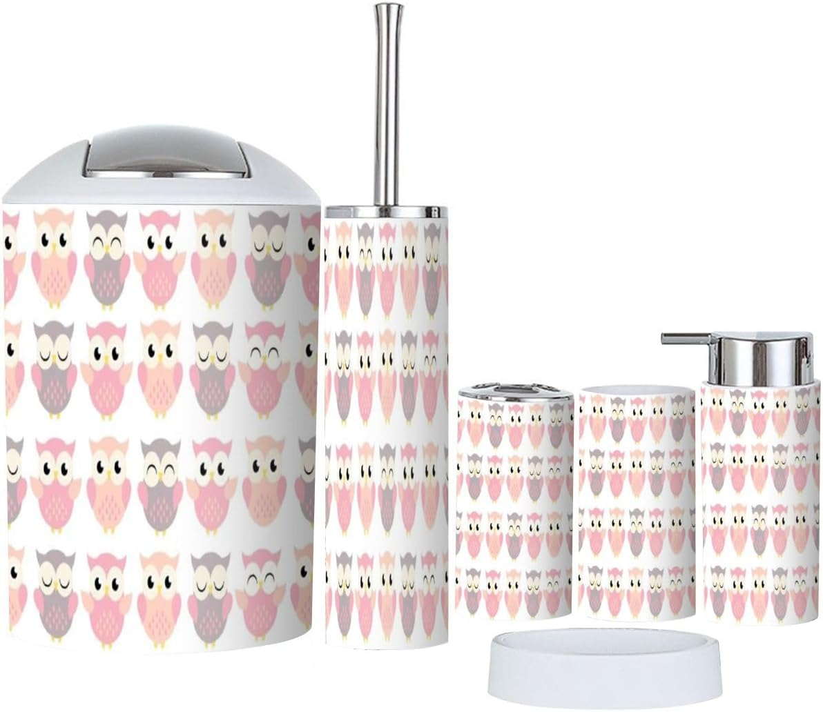 XNGJEMVWXO - Set of 6 Bathroom Accessories