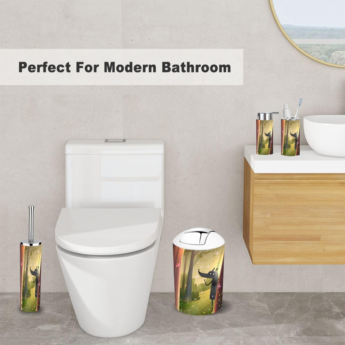 Bath Set 6-Piece Sturdym Kids Durable Easy to Use