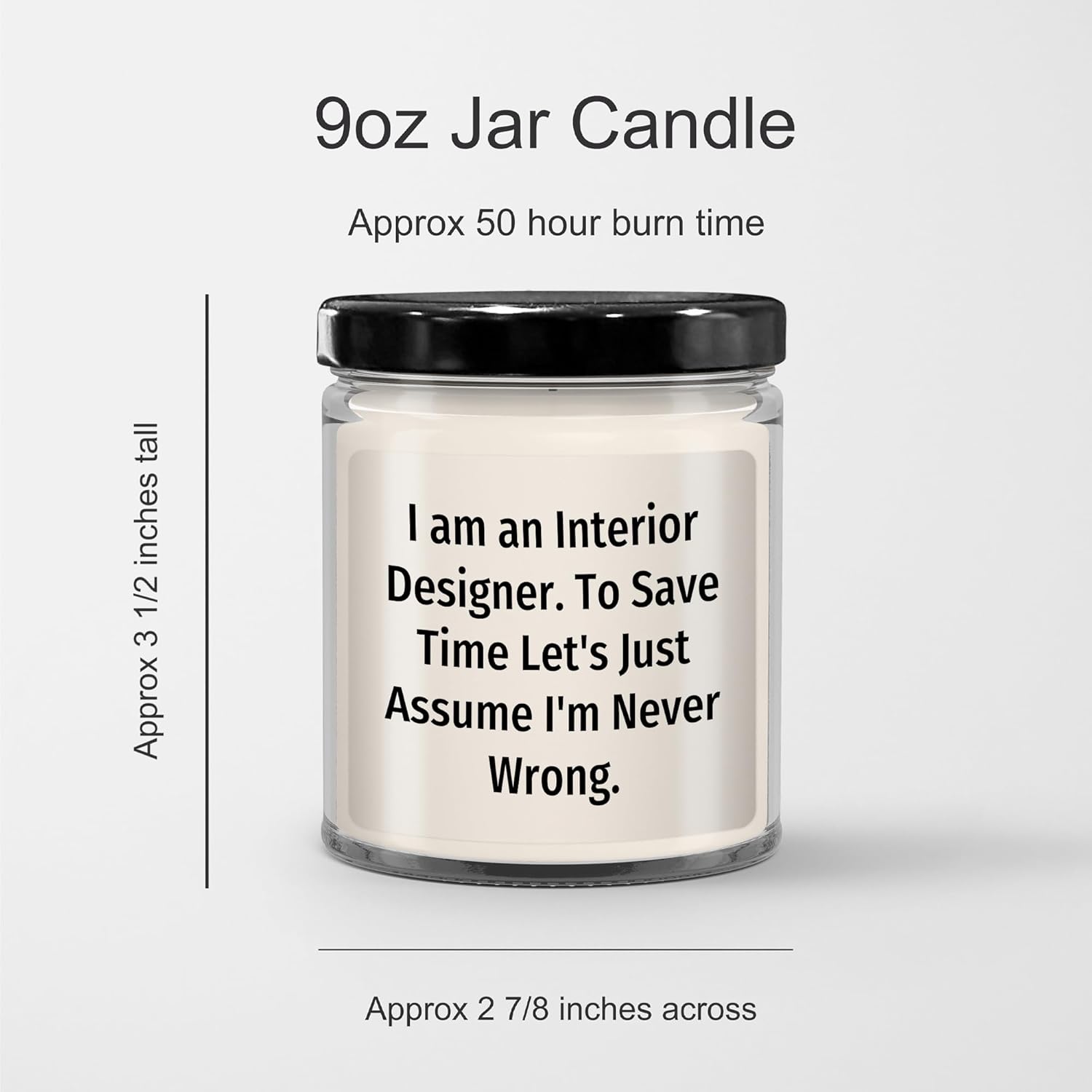 9oz Vanilla Soy Candle Warm Home Design Perfect Fathers Day Gift