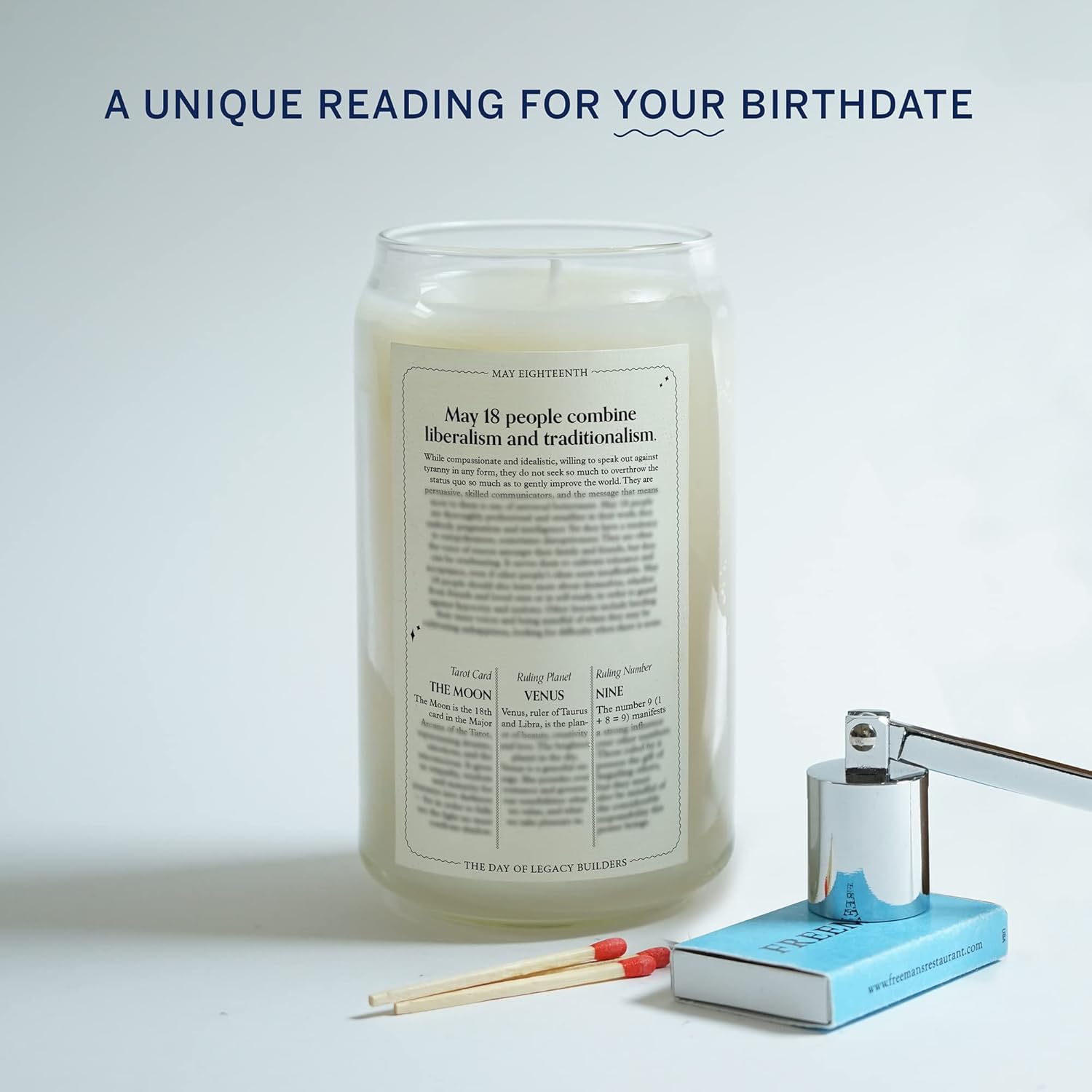 May 18 Birthday Candle - Taurus Scented