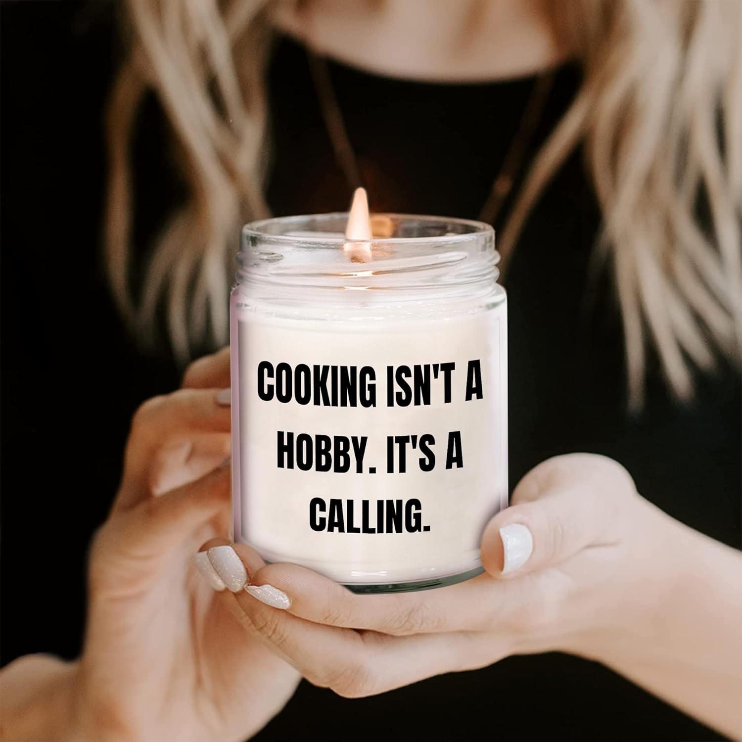 Vanilla Soy Candle with Cooking Quote for Dad