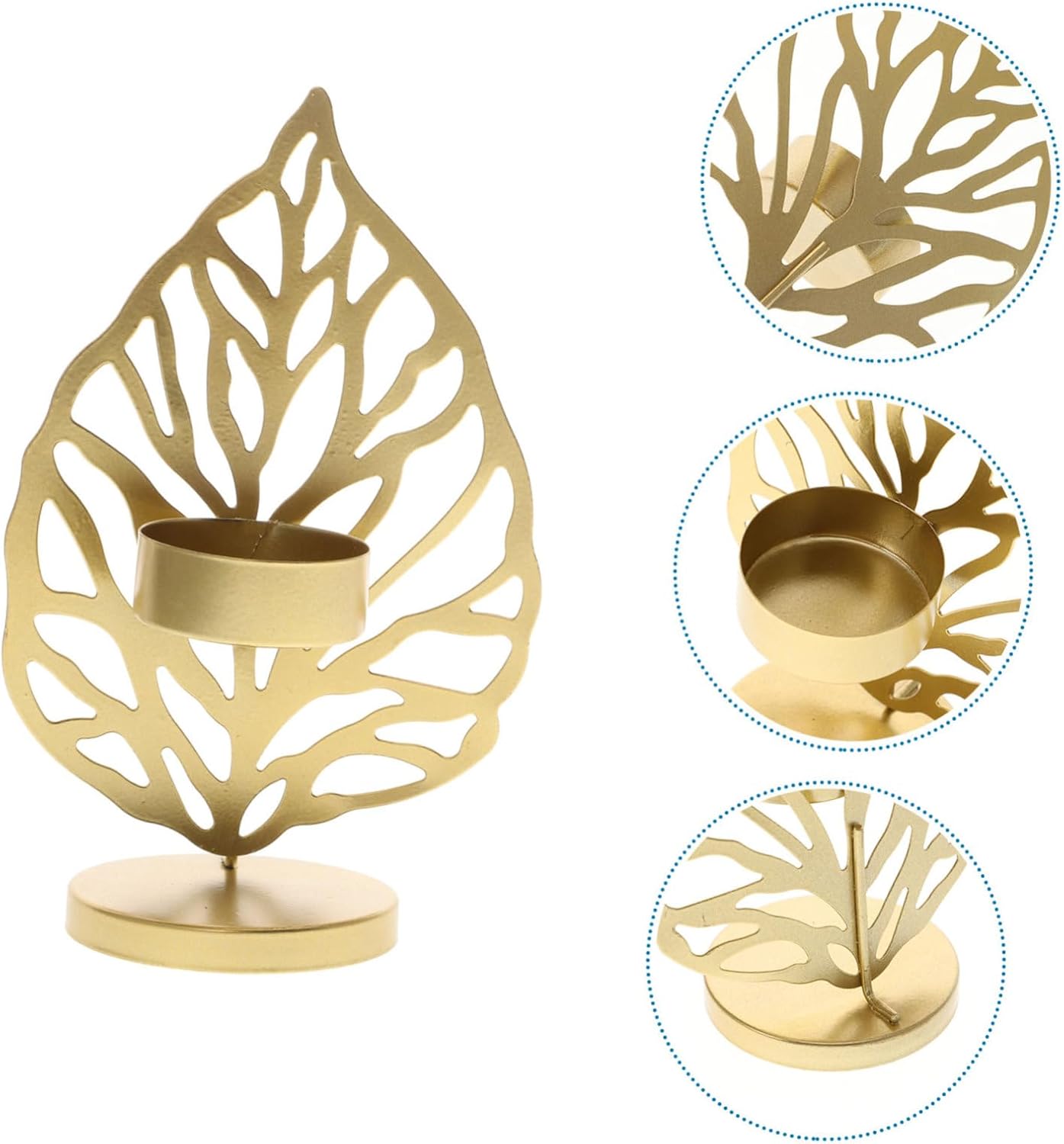 Garneck Snowflake Candlestick Holder Christmas Decor