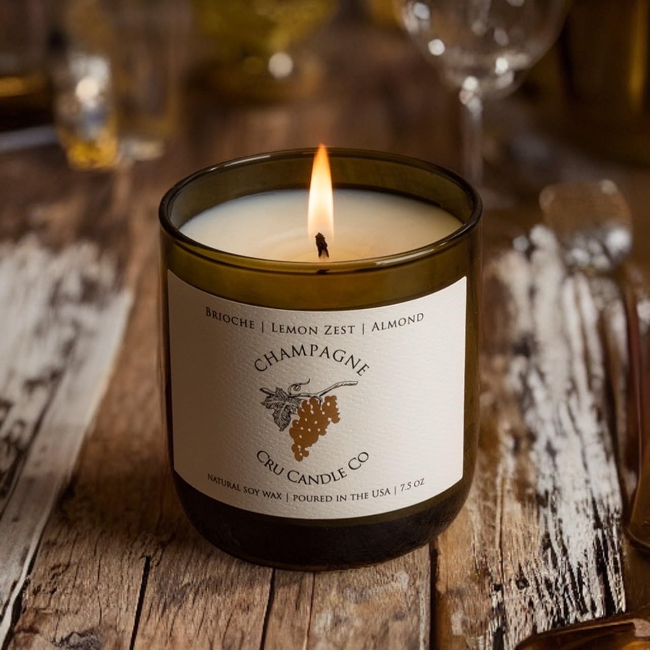 Cru Candle Co Champagne Scented Soy Candle