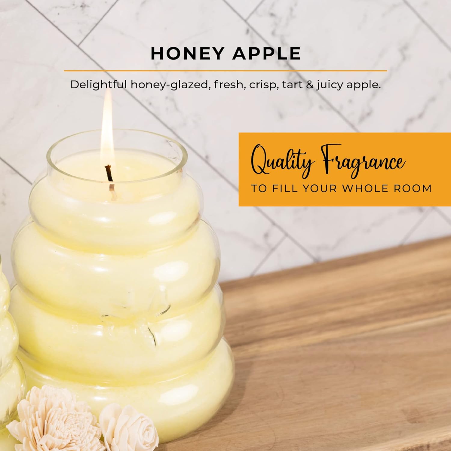 Delightful Honey Apple Bee Jar Candle