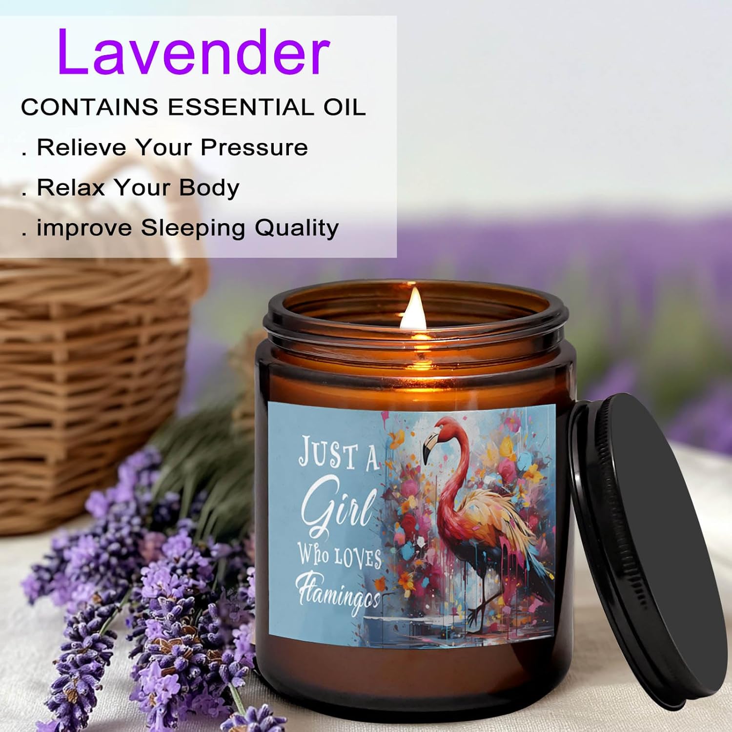 Flamingo Lover Scented Candle for Women Girls 1