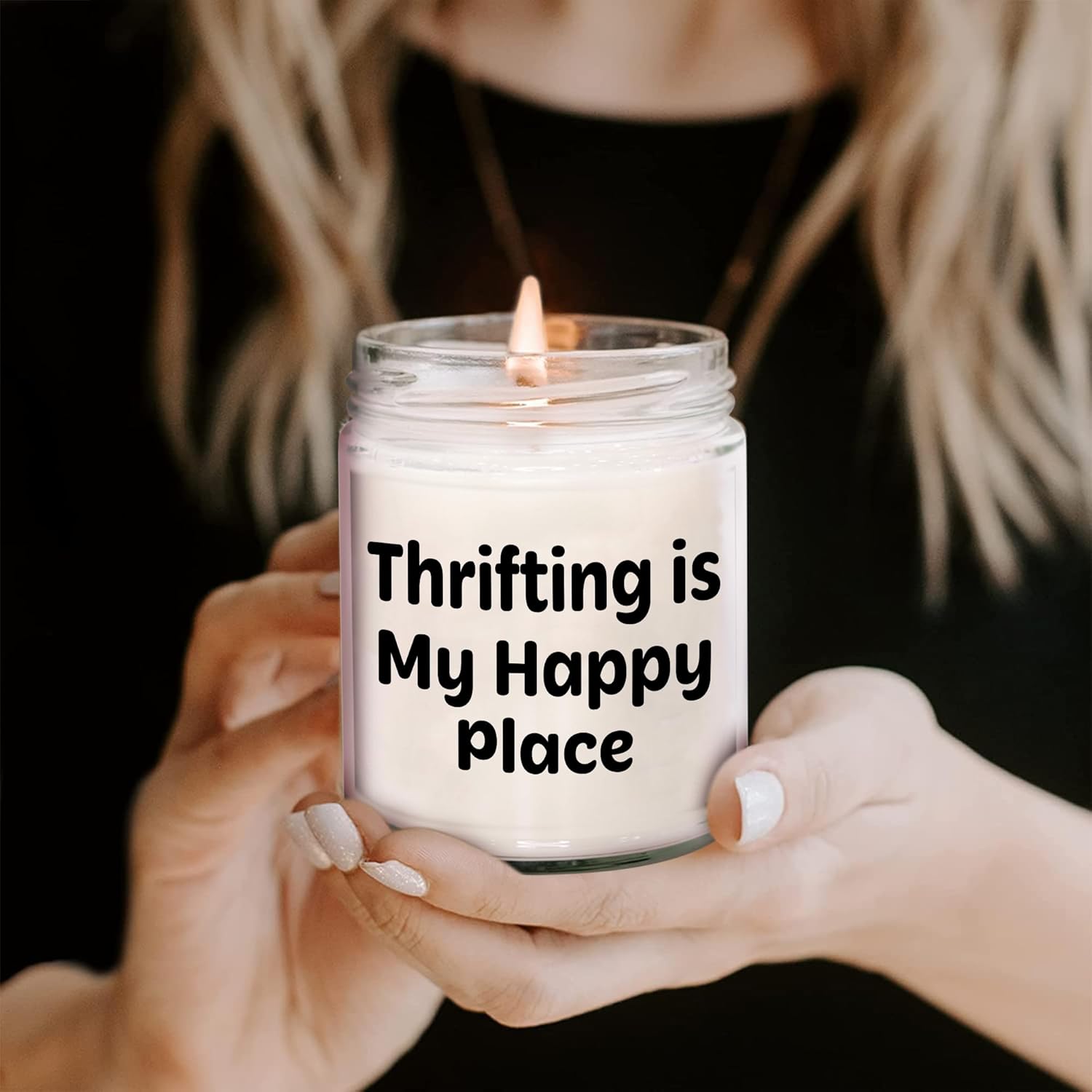 Thrifting Gene 9oz Soy Candle with Insightful Quote - Perfect Gift for Dad