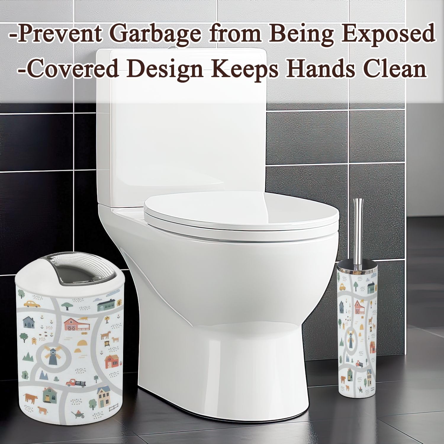 Bathroom Accessories Set 6 Pcs by JBNJANKDAV Create Relaxing Space