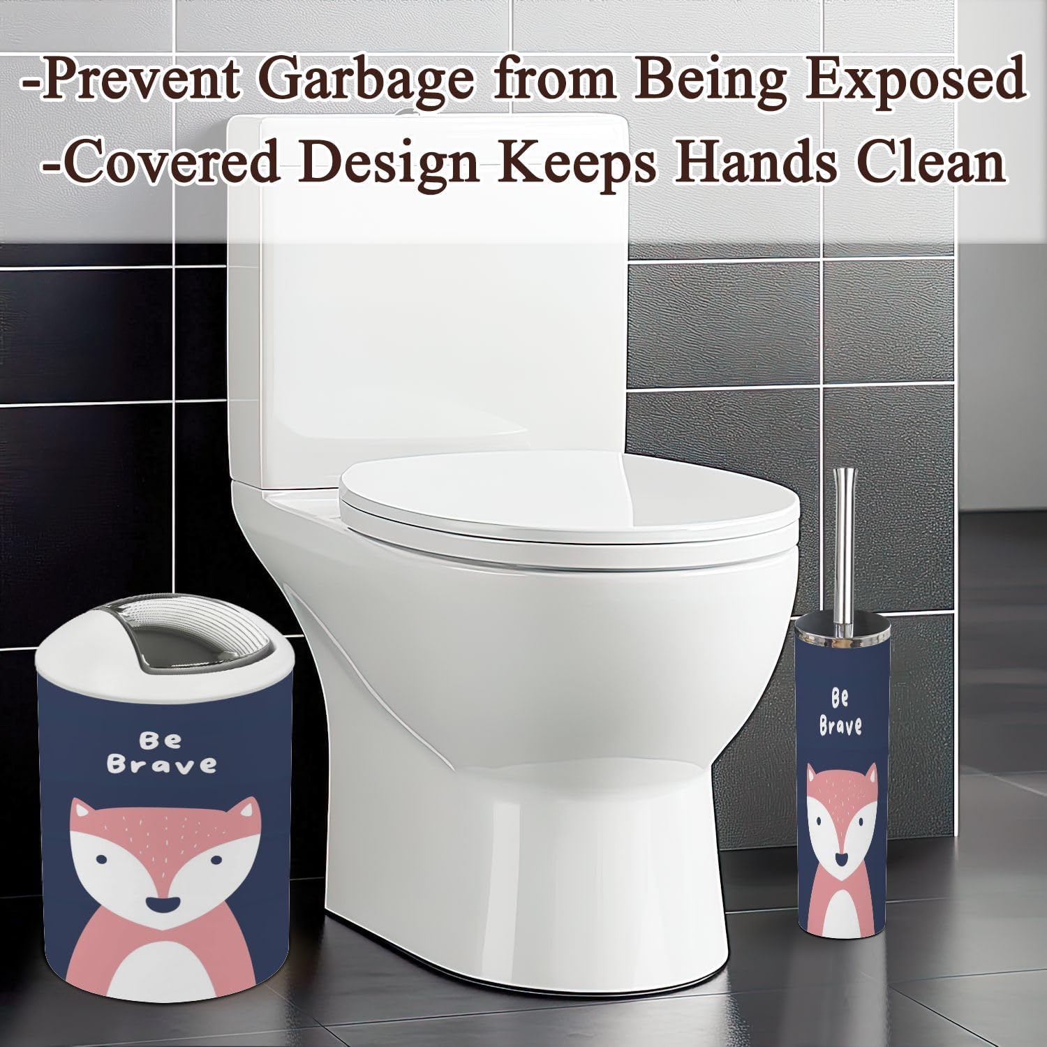Durable Six-Piece Organized Bathroom Set for Kids and Babies