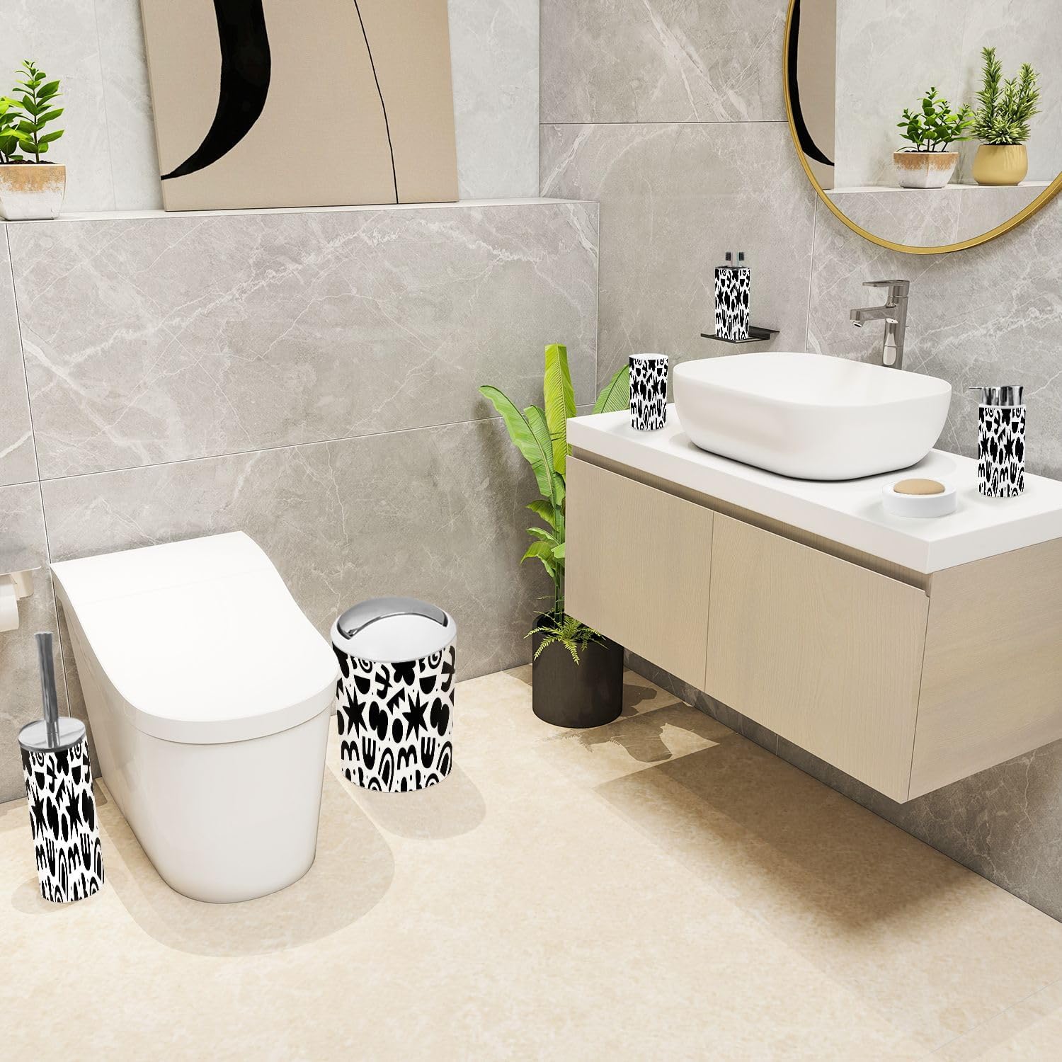 Modern 6-Piece Bathroom Set